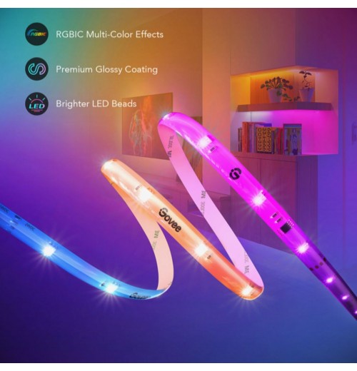 Wi-Fi + Bluetooth Strip Lights With Protective Coating for Connectivity and Durability